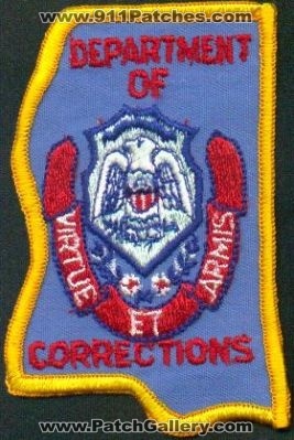 Mississippi Department of Corrections
Thanks to EmblemAndPatchSales.com for this scan.
Keywords: doc