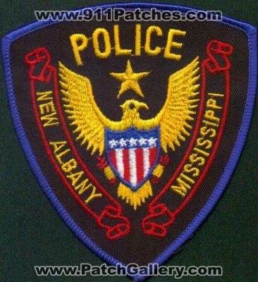 New Albany Police
Thanks to EmblemAndPatchSales.com for this scan.
Keywords: mississippi