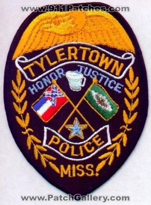 Tylertown Police
Thanks to EmblemAndPatchSales.com for this scan.
Keywords: mississippi