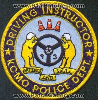 Kansas City Police Driving Instructor
Thanks to EmblemAndPatchSales.com for this scan.
Keywords: missouri
