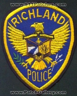 Richland Police
Thanks to EmblemAndPatchSales.com for this scan.
Keywords: missouri