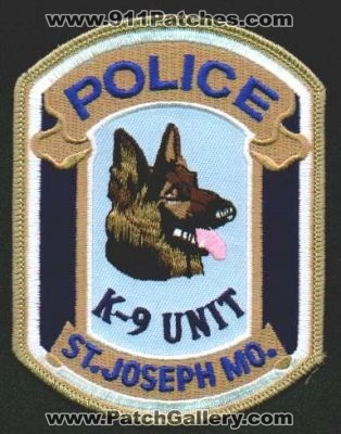 St Joseph Police K-9 Unit
Thanks to EmblemAndPatchSales.com for this scan.
Keywords: missouri saint k9
