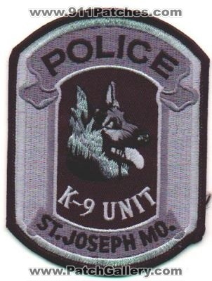 St Joseph Police K-9 Unit
Thanks to EmblemAndPatchSales.com for this scan.
Keywords: missouri saint k9