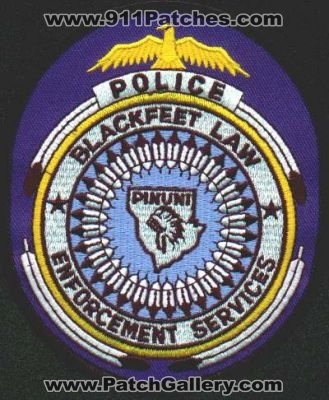 Blackfeet Tribal Police
Thanks to EmblemAndPatchSales.com for this scan.
Keywords: montana law enforcement services
