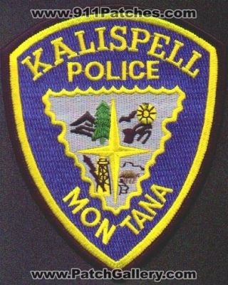 Kalispell Police
Thanks to EmblemAndPatchSales.com for this scan.
Keywords: montana