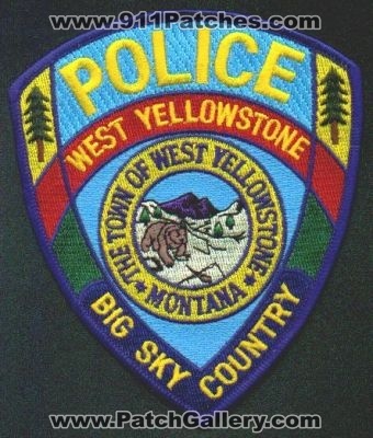 West Yellowstone Police
Thanks to EmblemAndPatchSales.com for this scan.
Keywords: montana town of