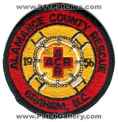 Alamance County Rescue (North Carolina)
Scan By: PatchGallery.com
Keywords: acr graham n.c.