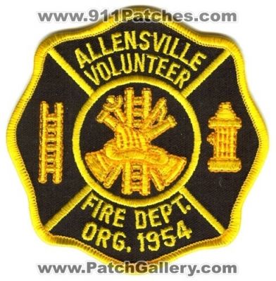 Allensville Volunteer Fire Department Patch (North Carolina)
Scan By: PatchGallery.com
Keywords: vol. dept. org. 1954