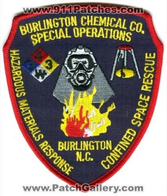 Burlington Chemical Company Special Operations Fire (North Carolina)
Scan By: PatchGallery.com
Keywords: co. hazardous materials haz-mat hazmat response confined space rescue