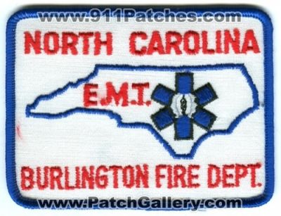 Burlington Fire Department E.M.T. (North Carolina)
Scan By: PatchGallery.com
Keywords: dept. emt