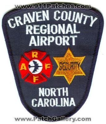 Craven County Regional Airport ARFF Security (North Carolina)
Scan By: PatchGallery.com
Keywords: aircraft airport rescue firefighter firefighting cfr crash fire rescue