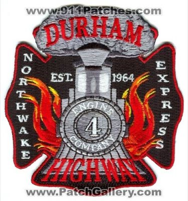 Durham Highway Fire Department Engine Company 4 (North Carolina)
Scan By: PatchGallery.com
Keywords: dept. station northwake express