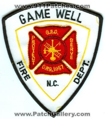 Gamewell Fire Department (North Carolina)
Scan By: PatchGallery.com
Keywords: dept. g.f.d. gfd n.c. nc