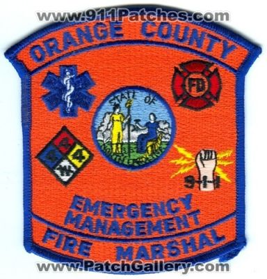 Orange County Emergency Management Fire Marshal (North Carolina)
Scan By: PatchGallery.com
Keywords: em 911 fd department dept.
