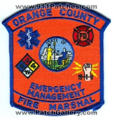 Orange County Emergency Management Fire Marshal (North Carolina)
Scan By: PatchGallery.com
Keywords: em 911 fd department dept.