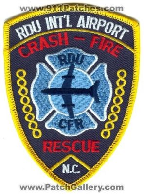 Raleigh Durham International Airport Crash Fire Rescue Department (North Carolina)
Scan By: PatchGallery.com
Keywords: rdu int&#039;l intl cfr arff aircraft firefighter firefighting n.c.