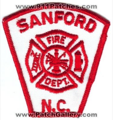 Sanford Fire Department (North Carolina)
Scan By: PatchGallery.com
Keywords: dept. n.c.