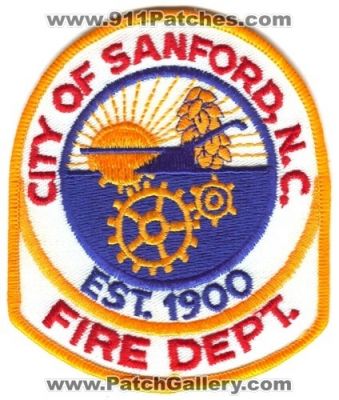 Sanford Fire Department (North Carolina)
Scan By: PatchGallery.com
Keywords: city of n.c. dept.