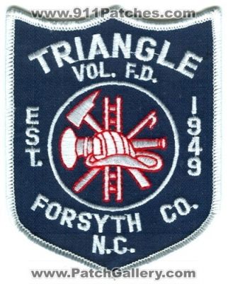 Triangle Volunteer Fire Department Forsyth County Patch (North Carolina)
Scan By: PatchGallery.com
Keywords: vol. f.d. co. n.c. est. 1949