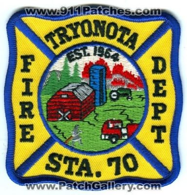Tryonota Fire Department Station 70 (North Carolina)
Scan By: PatchGallery.com
Keywords: dept. sta. company