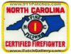 North-Carolina-Certified-FireFighter-1-Patch-North-Carolina-Patches-NCFr.jpg