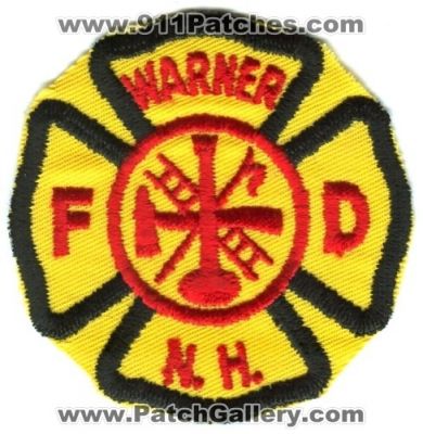 Warner Fire Department (New Hampshire)
Scan By: PatchGallery.com
Keywords: n.h. nh