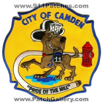 Camden Fire Department Engine 11 (New Jersey)
Scan By: PatchGallery.com
Keywords: dept. city of pride of the hill