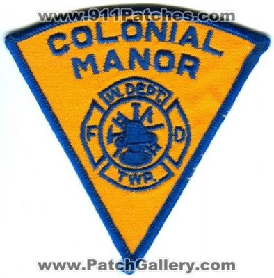 Colonial Manor Fire Department (New Jersey)
Scan By: PatchGallery.com
Keywords: fd w. dept. twp. west deptford township