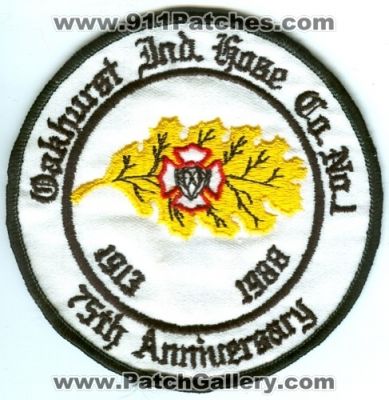 Oakhurst Fire Independent Hose Company Number 1 75th Anniversary (New Jersey)
Scan By: PatchGallery.com
Keywords: ind. co. no.