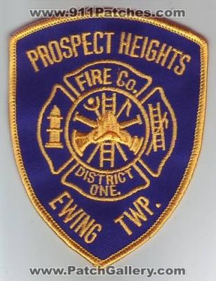 Prospect Heights Fire Company District One (New Jersey)
Thanks to Dave Slade for this scan.
Keywords: co. one. 1 ewing twp. township