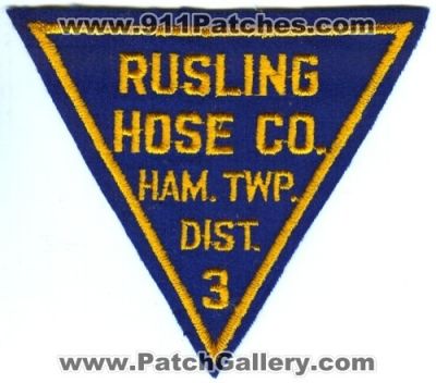 Rusling Hose Company Hamilton Township District 3 (New Jersey)
Scan By: PatchGallery.com
Keywords: co. ham. twp. dist.