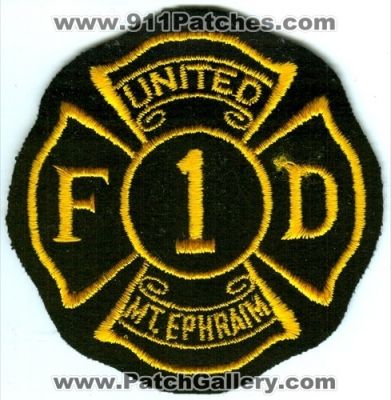 United Fire Department 1 (New Jersey)
Scan By: PatchGallery.com
Keywords: mt. mount ephraim