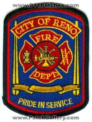 Reno Fire Department Patch (Nevada)
Scan By: PatchGallery.com
Keywords: city of dept.