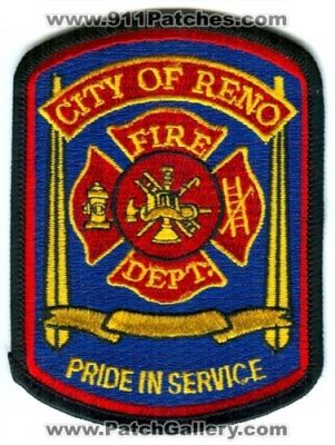 Reno Fire Department Patch (Nevada)
Scan By: PatchGallery.com
Keywords: city of dept.