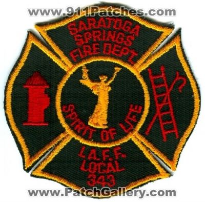 Saratoga Springs Fire Department IAFF Local 343 (New York)
Scan By: PatchGallery.com
Keywords: dept. i.a.f.f.