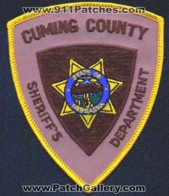 Cuming County Sheriff's Department
Thanks to EmblemAndPatchSales.com for this scan.
Keywords: nebraska sheriffs