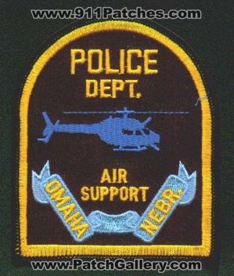Omaha Police Dept Air Support
Thanks to EmblemAndPatchSales.com for this scan.
Keywords: nebraska department helicopter