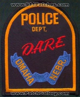 Omaha Police Dept D.A.R.E.
Thanks to EmblemAndPatchSales.com for this scan.
Keywords: nebraska department dare