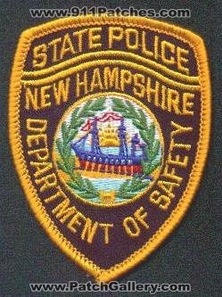 New Hampshire State Police
Thanks to EmblemAndPatchSales.com for this scan.
Keywords: department of safety dps