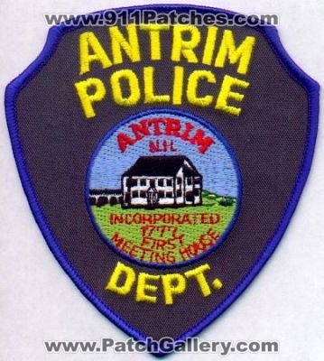 Antrim Police Dept
Thanks to EmblemAndPatchSales.com for this scan.
Keywords: new hampshire department