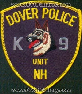 Dover Police K-9 Unit
Thanks to EmblemAndPatchSales.com for this scan.
Keywords: new hampshire k9
