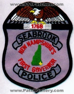 Seabrook Police
Thanks to EmblemAndPatchSales.com for this scan.
Keywords: new hampshire