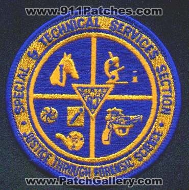 New Jersey State Police Special & Technical Services Section
Thanks to EmblemAndPatchSales.com for this scan.
