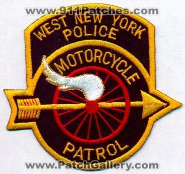 West New York Police Motorcycle Patrol
Thanks to EmblemAndPatchSales.com for this scan.
Keywords: new jersey