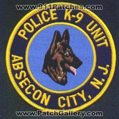 Absecon City Police K-9 Unit
Thanks to EmblemAndPatchSales.com for this scan.
Keywords: new jersey k9