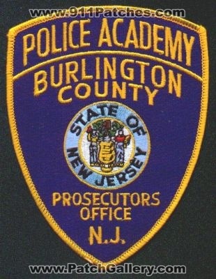 Burlington County Police Academy Prosecutors Office
Thanks to EmblemAndPatchSales.com for this scan.
Keywords: new jersey