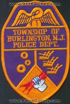 Burlington Township Police Dept
Thanks to EmblemAndPatchSales.com for this scan.
Keywords: new jersey department