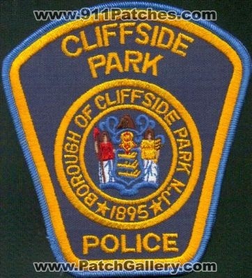 Cliffside Park Police
Thanks to EmblemAndPatchSales.com for this scan.
Keywords: new jersey borough of