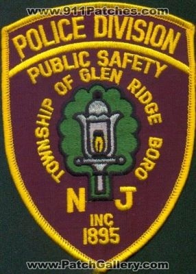 Glen Ridge Boro Police Division Public Safety
Thanks to EmblemAndPatchSales.com for this scan.
Keywords: new jersey township of dps