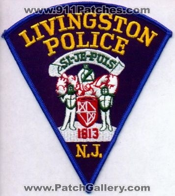 Livingston Police
Thanks to EmblemAndPatchSales.com for this scan.
Keywords: new jersey